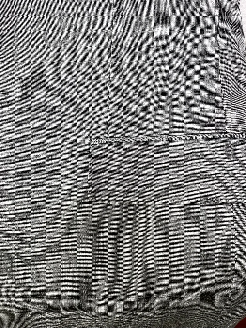 J Crew Men's Gray Cotton Blazer Somelos Fabric Single-Breasted